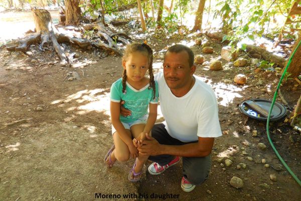 A talented Stone cutter living in Juan Estevan, Barahona, about 20 minutes from the Larimar mine.  Moreno has been involved with Reliable Larimar since its inception.